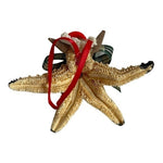 Starfish Rudolph Reindeer Shell Christmas Ornament Multicolor Handmade