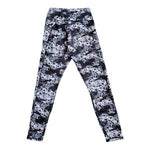 FABLETICS PureLuxe Womens Capri Leggings S Grey Blue Floral High Waist VG