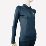 Nike 2015 U.S. Open Chambers Bay Golf Shirt S Black Dri-Fit Long Sleeve Polo EXC