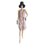 GRAHAM & SPENCER Womens Velvet Dress S Lilac Double Layer Midi Adjustable Straps