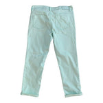 Buffalo David Bitton Women's Mint Green Cropped Jeans Sz 29 Rolled Hem Cotton VG