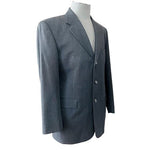 Bosco Uomo Men's Gray Wool Blazer 40R 3-Button 100% Wool $264 Retail EXC