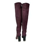 Michael Kors Sabrina Burgundy Leather Over-the-Knee Boots Size 5.5