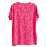 Under Armour Womens Heat Gear T Shirt L Red Loose Fit Short Sleeve Athletic NWOT