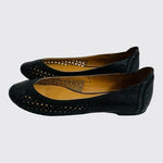 NINE WEST Black Leather Tansy Ballet Flats Women’s Slip-On Shoes Size 5.5