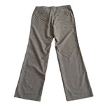BOSS HUGO BOSS Marlow Mens Dress Pants 37x35.5 Gray Virgin Wool Flat Front VG