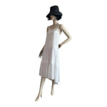 Anthropologie Leifsdottir Cloud White Cotton Sheer Maxi Dress Size S