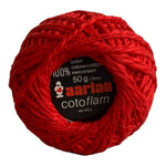 Vintage AARLAN Cotoflam 100% Cotton Yarn Red Knitting Yarn