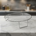 2" Stainless Steel Round Wire Cooking Rack Elevated Grill Grate 11" Diameter