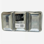 Vintage Wilton Armetale Snacks Tray Rectangular Silver 3 Compartment Serving VG
