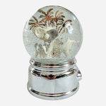 Things Remembered 2013 Musical Elephant Snow Globe 6.7" Born Free Christmas VG