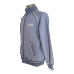 Lifetime Men's Grey Tracker Jacket L Zip Front Cotton Contrasting Seams NWT