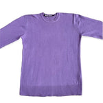 Takeshy Kurosawa Men's Lilac Cotton Crewneck Sweater M Long Sleeve $139 VG