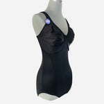 Bali Passion Black Firm Control Bodysuit 36DDD Cooling Mesh Underwire NWT
