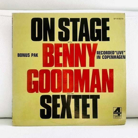 LP Benny Goodman Sextet - On Stage With Benny Goodman & His Sextet Recorded Live