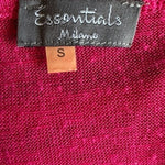 Essentials Milano Womens Top S Pink Knit Sleeveless Blouse Metal Dot Embellished