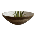 Renzoni Vineyards Pineapple Monkey Pod Wood Bowl 12" Handmade Tiki MCM NWT