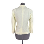 Banana Republic Yellow Linen Cotton Women's Dress Jacket Blazer 6 Excellent
