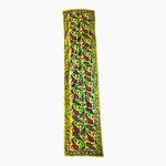 Designer Multicolor Psychedelic Paisley Silk Scarf 62"x15" Handmade Neckerchief
