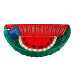 Ciroa Hello Summer Watermelon Slice Resin Wicker Serving Basket 17x9" NWT Rare