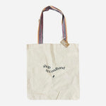 Reusable Tote Bag Beige Canvas Shopping Eco-Friendly Beach Shoulder Bag NWT