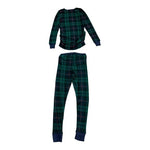 Old Navy Maternity PJ Set Jersey Top Pants Plaid Green Blue Pink Cotton NWT