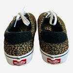 VANS Leopard Print White Brown Unisex Skate Sneakers Men’s Size 5