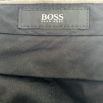BOSS HUGO BOSS Marlow Mens Dress Pants 37x35.5 Gray Virgin Wool Flat Front VG