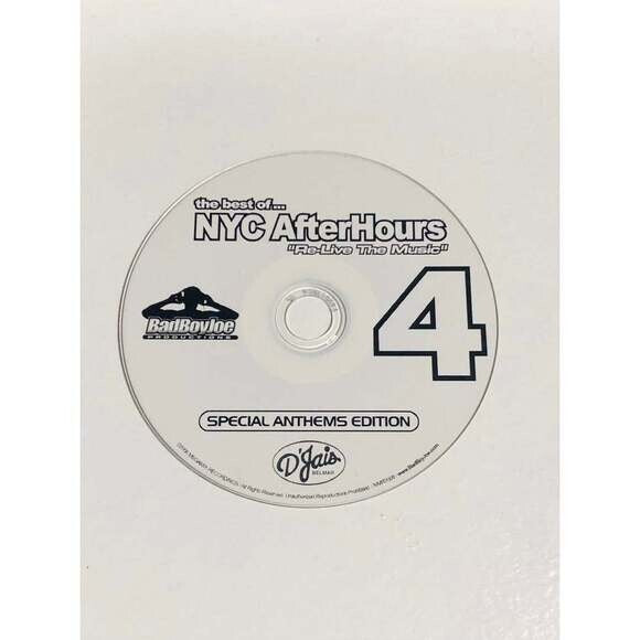 CD Bad Boy Joe - NYC Afterhours 4 Special Anthems Edition