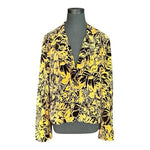 Vintage A LINE Yellow Brown Velvet Cotton Blazer Women’s Jacket Size 18 NWT
