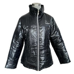 Glossy Ski Jacket HEAD Women’s Black Snow Jacket Zip Front Puffer Size M/L