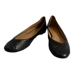 NINE WEST Black Leather Tansy Ballet Flats Women’s Slip-On Shoes Size 5.5
