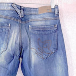 Oxbow Men’s Slim Fit Jeans Denim Blue Embroidered Pockets Size 28 VG