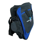 Voyager Black Blue Canvas Laptop Messenger Bag Travel Portfolio Very Good