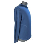 Puma Fusion Men's Blue Hoodie M Cotton Blend Long Sleeve Athletic Sweatshirt EXC