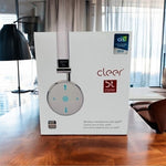 CLEER BT Wireless Over-Ear Bluetooth Headphones Lightweight White Silver NIB