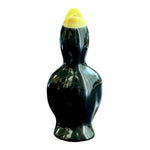 Vintage Fox Run Pie Bird Ceramic Pie Vent Whistle 4" Black Yellow Crow NIB
