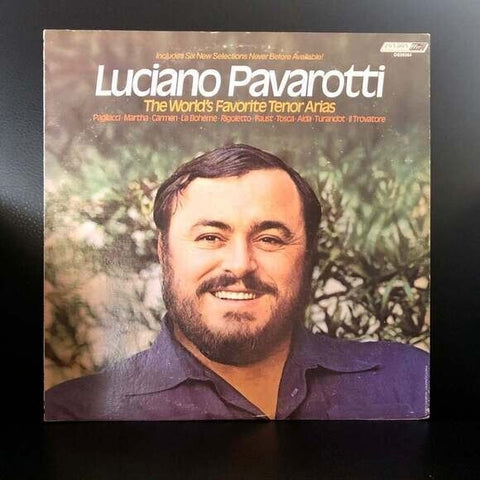 LP Luciano Pavarotti - The World's Favorite Tenor Arias Vinyl Record