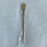 Lot of 6 Angels Envy Gold Martini Cocktail Picks Stainless Steel Stirrer New