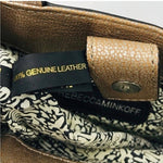 Rebecca Minkoff Metallic Gold Leather Crossbody Bag Small Shoulder Tote Bag Good