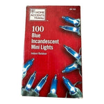 NEW Home Accents 100 Blue Incandescent Mini Lights 20.6' Indoor Outdoor NIB
