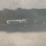 Reed & Barton Elm Leaf Platter Arbor Collection Silver Metal Tray 10.75x6.5 VG