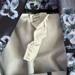 FABLETICS PureLuxe Womens Capri Leggings S Grey Blue Floral High Waist VG