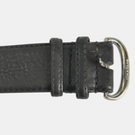 Cole Haan Women's Dark Brown Leather Belt Silver Buckle Size S VG