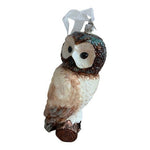 Rare Polish Blown Glass Owl Christmas Ornament 9" Handpainted Wooden Gift Box