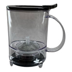 Teavana Perfect Tea Glass Press Maker Pot Black Transparent 6.5" Infuser VG