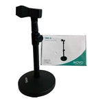 Movo TMC-5 Heavy Duty Desktop Microphone Stand Weighted Round Base Black