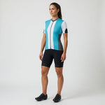 Alii Sport Women's Teal Cycling Jersey M Short Sleeve Zip UV Protection NWT