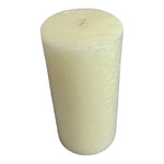 Beige Pillar Candles Openwork Pattern 6 Tall Set of 2 Handmade Holiday Decor NEW