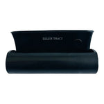 ELLEN TRACY Hard Shell Sunglasses Case Black 6" Hinged Eyeglass Box VG